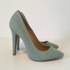 Asos Size UK 3 / US 5 High Heels Blue Denim